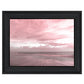 Pink Beach Emotions Black Framed Print Wall Art