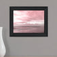 Pink Beach Emotions Black Framed Print Wall Art