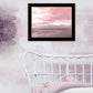 Pink Beach Emotions Black Framed Print Wall Art
