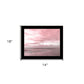 Pink Beach Emotions Black Framed Print Wall Art