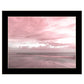 Pink Beach Emotions Black Framed Print Wall Art