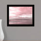 Pink Beach Emotions Black Framed Print Wall Art