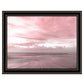Pink Beach Emotions Black Framed Print Wall Art