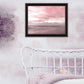 Pink Beach Emotions Black Framed Print Wall Art