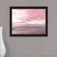 Pink Beach Emotions Black Framed Print Wall Art