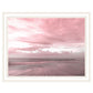 Pink Beach Emotions Black Framed Print Wall Art