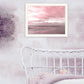 Pink Beach Emotions Black Framed Print Wall Art