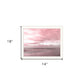 Pink Beach Emotions Black Framed Print Wall Art