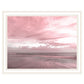 Pink Beach Emotions Black Framed Print Wall Art