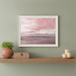 Pink Beach Emotions Black Framed Print Wall Art