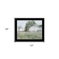 Green Country Morning Black Framed Print Wall Art