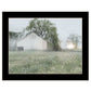 Green Country Morning Black Framed Print Wall Art