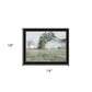 Green Country Morning Black Framed Print Wall Art