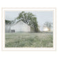 Green Country Morning Black Framed Print Wall Art