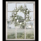 Spring Farm View Black Framed Print Wall Art
