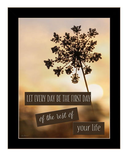 The First Day Black Framed Print Wall Art