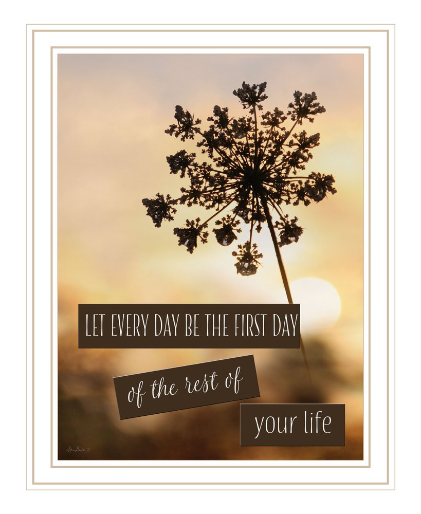 The First Day Black Framed Print Wall Art