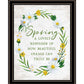Spring Reminder Black Framed Print Wall Art