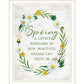 Spring Reminder Black Framed Print Wall Art