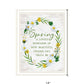 Spring Reminder Black Framed Print Wall Art