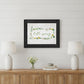Hello Spring Black Framed Print Wall Art