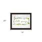 Hello Spring Black Framed Print Wall Art