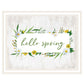 Hello Spring Black Framed Print Wall Art