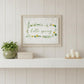 Hello Spring Black Framed Print Wall Art
