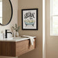 Hot Bath Black Framed Print Bathroom Wall Art