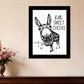 Hello Sweet Cheeks Donkey Black Framed Print Bathroom Wall Art
