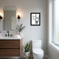 Nice Arse Black Framed Print Bathroom Wall Art