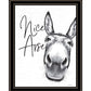 Nice Arse Black Framed Print Bathroom Wall Art