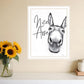 Nice Arse Black Framed Print Bathroom Wall Art
