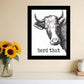 Herd That Black Framed Print Bathroom Wall Art