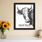 Herd That Black Framed Print Bathroom Wall Art