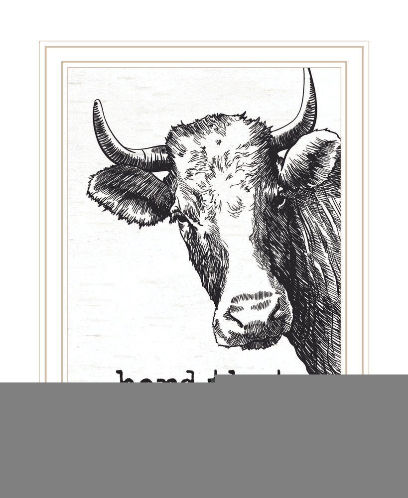 Herd That Black Framed Print Bathroom Wall Art