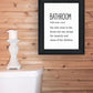 Bathroom Escape Black Framed Print Bathroom Wall Art