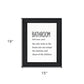 Bathroom Escape Black Framed Print Bathroom Wall Art