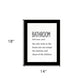 Bathroom Escape Black Framed Print Bathroom Wall Art