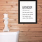 Bathroom Escape Black Framed Print Bathroom Wall Art