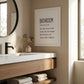 Bathroom Escape Black Framed Print Bathroom Wall Art