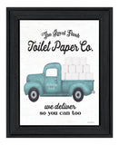 Toilet Paper Co Black Framed Print Bathroom Wall Art