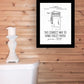 Correct Way to Hang Toilet Paper Black Framed Print Bathroom Wall Art