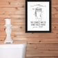 Correct Way to Hang Toilet Paper Black Framed Print Bathroom Wall Art