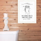Correct Way to Hang Toilet Paper Black Framed Print Bathroom Wall Art
