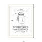 Correct Way to Hang Toilet Paper Black Framed Print Bathroom Wall Art