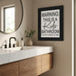 Kids Bathroom Black Framed Print Bathroom Wall Art
