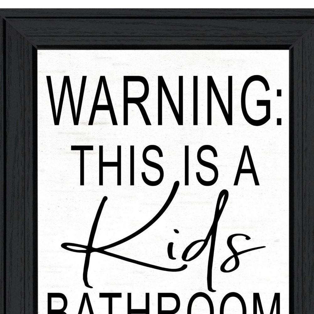 Kids Bathroom Black Framed Print Bathroom Wall Art
