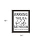 Kids Bathroom Black Framed Print Bathroom Wall Art