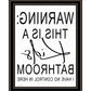 Kids Bathroom Black Framed Print Bathroom Wall Art